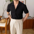 Men’s Relaxed Fit Short Sleeve Summer Shirt – Classic Casual Top for Holidays, Work and Everyday Wear