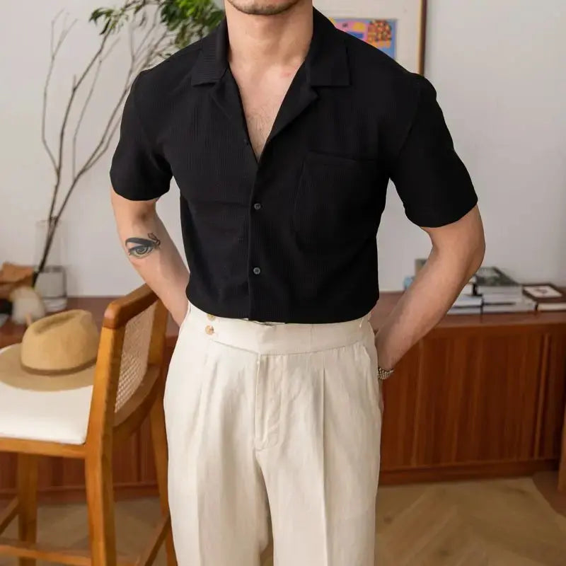 Men’s Relaxed Fit Short Sleeve Summer Shirt – Classic Casual Top for Holidays, Work and Everyday Wear