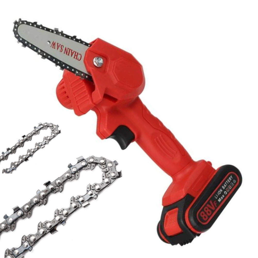 Electric Handheld Pruning Chainsaw – Lightweight, High-Power Cutting Tool with Long Battery Runtime