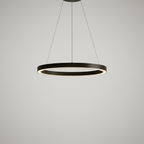 LED Ring Pendant Light for Modern Interiors – Minimalist Hanging Ceiling Lamp for Living Room, Dining Area and Garden