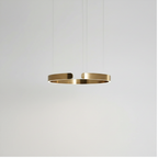 LED Ring Pendant Light for Modern Interiors – Minimalist Hanging Ceiling Lamp for Living Room, Dining Area and Garden