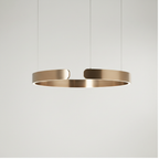 LED Ring Pendant Light for Modern Interiors – Minimalist Hanging Ceiling Lamp for Living Room, Dining Area and Garden