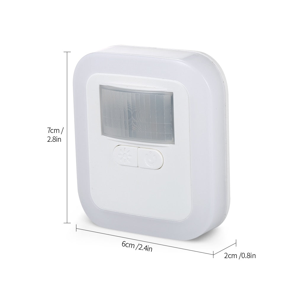 Motion-Activated LED Night Light with Sensor – Automatic Wall and Hallway Lighting for Safe Nighttime Visibility