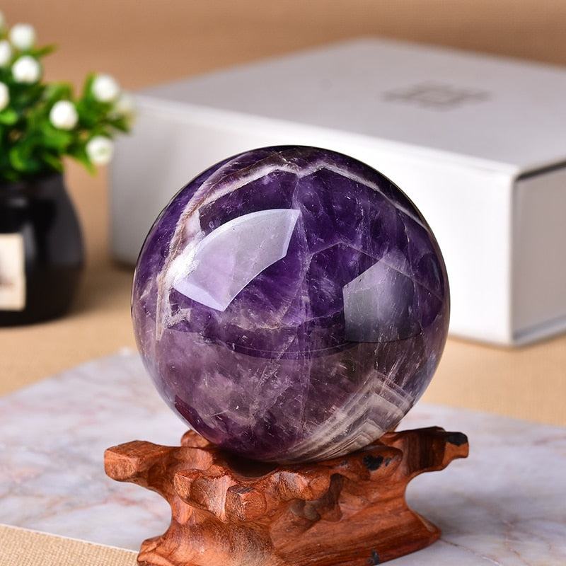 Decorative Crystal Sphere for Home Decor – Elegant Accent Piece for Living Room, Bedroom and Meditation Spaces