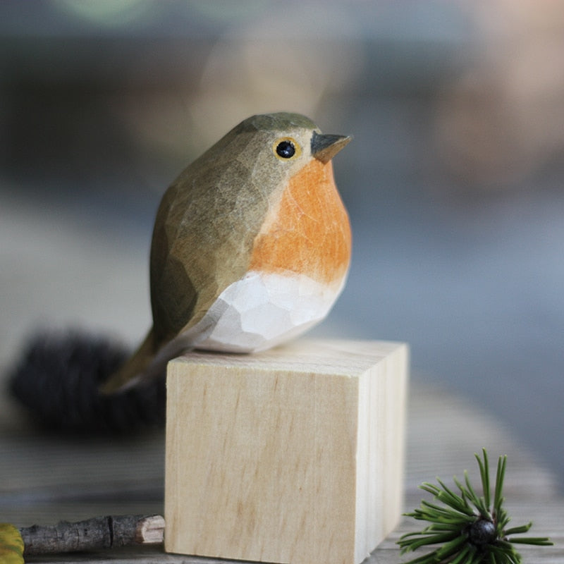 Artisan Crafted Wooden Birds - AuriBirds