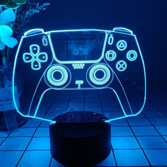 Gaming Night Lamp for Bedroom Decor – LED Ambient Lighting for Cozy Setup, Desk Spaces and Relaxing Nights