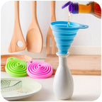 Space-Saving Collapsible Funnel for Kitchen Use – Foldable Pouring Tool for Cooking, Baking and Food Prep