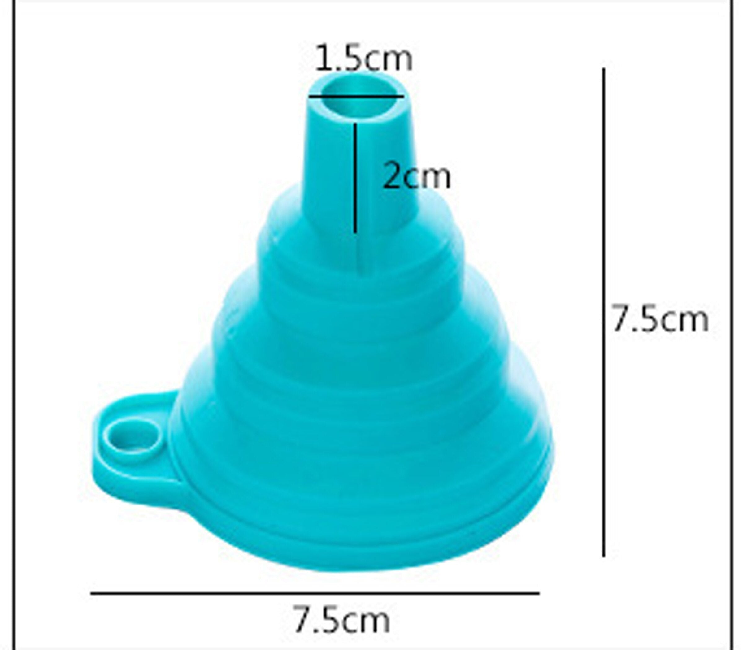 Space-Saving Collapsible Funnel for Kitchen Use – Foldable Pouring Tool for Cooking, Baking and Food Prep