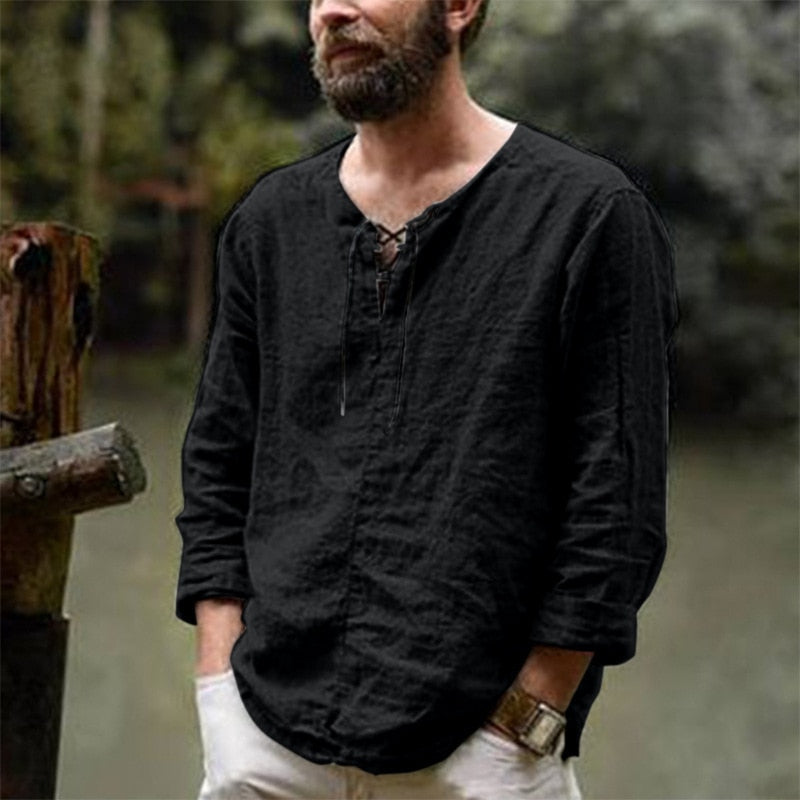 Cael Ren. – Lightweight Men’s Linen Blouse & T-Shirt for Summer Style