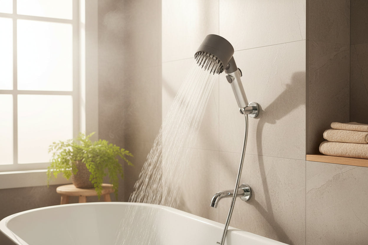 High-Pressure Filtered Shower Head with Hose – 200% Water Boost, 9-Layer Purification, Easy Installation