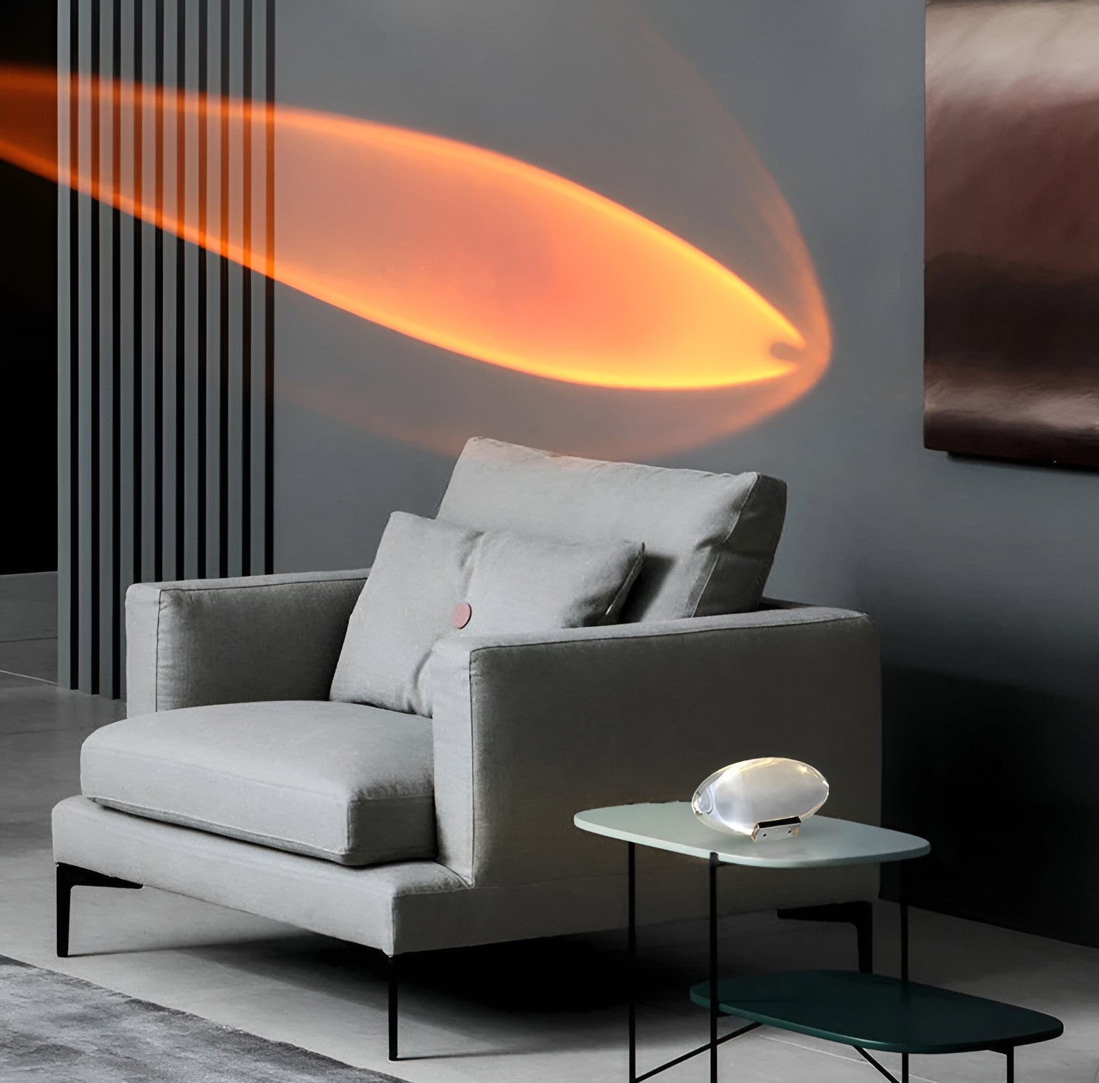LED Prismatic Projector Lamp for Ambient Lighting – Colorful Light Projection for Bedroom, Living Room and Creative Spaces