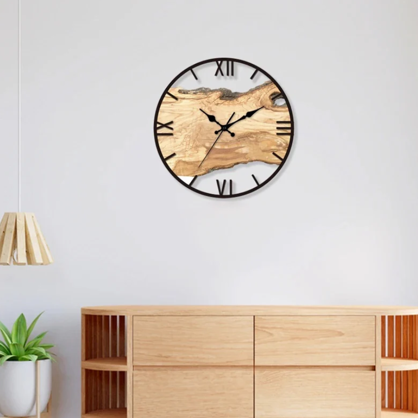 Transparent Wall Clock for Modern Home Decor – Minimalist Silent Clock for Living Room and Office