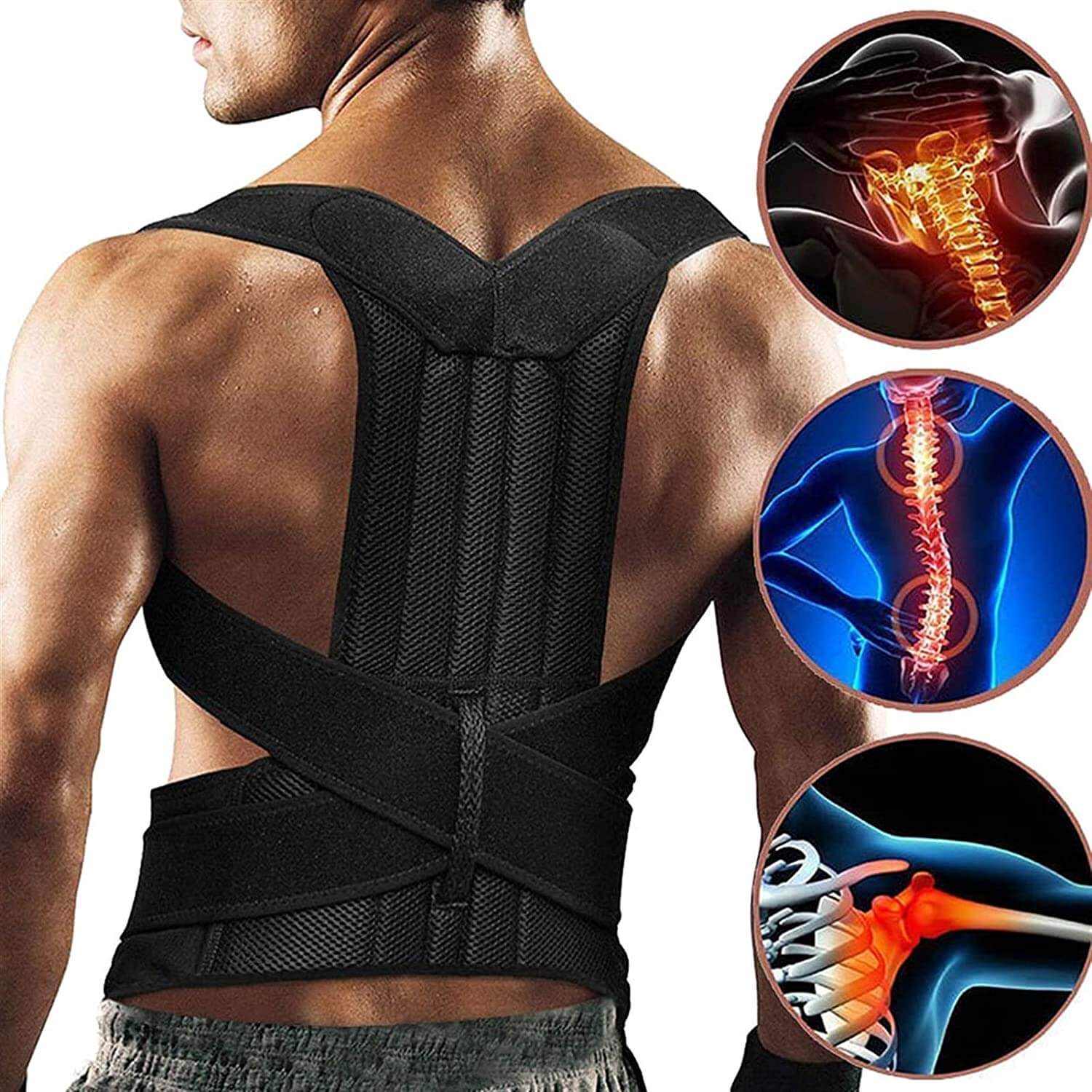 Posture Support Vest – Adjustable Back & Shoulder Alignment Aid for Daily Comfort