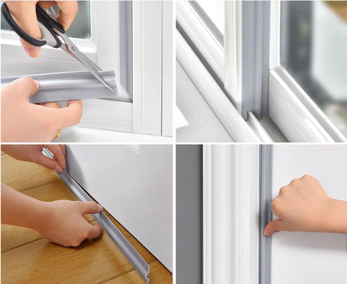Self-Adhesive Sealing Strips for Doors and Windows – Weatherproof and Soundproof Insulation for Home Use