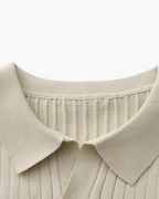 Luxury Ribbed Polo Shirt