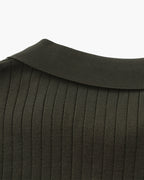 Luxury Ribbed Polo Shirt