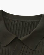 Luxury Ribbed Polo Shirt