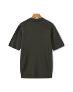 Luxury Ribbed Polo Shirt