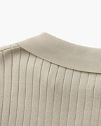Luxury Ribbed Polo Shirt