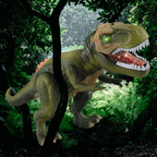 Remote-Control Electric Dinosaur Toy – Realistic Walking, Roaring Action with LED Lights
