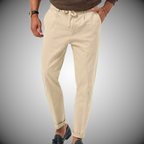 Men’s Linen-Style Pants for Everyday Wear – Lightweight Trousers for Summer Outfits, Work and Casual Use