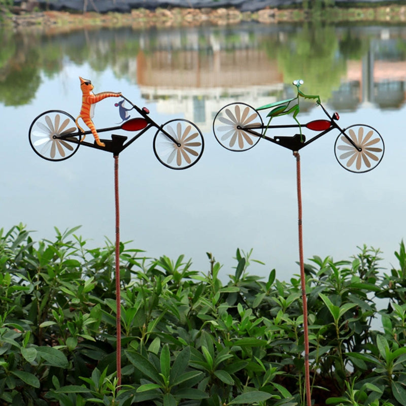 Whimsical Garden Windmill for Outdoor Decor – Decorative Spinning Accent for Yard, Lawn and Garden Displays