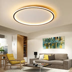 Scandinavian Round Ceiling Lamp for Modern Interiors – Minimalist LED Ceiling Light for Living Room, Bedroom and Hallway