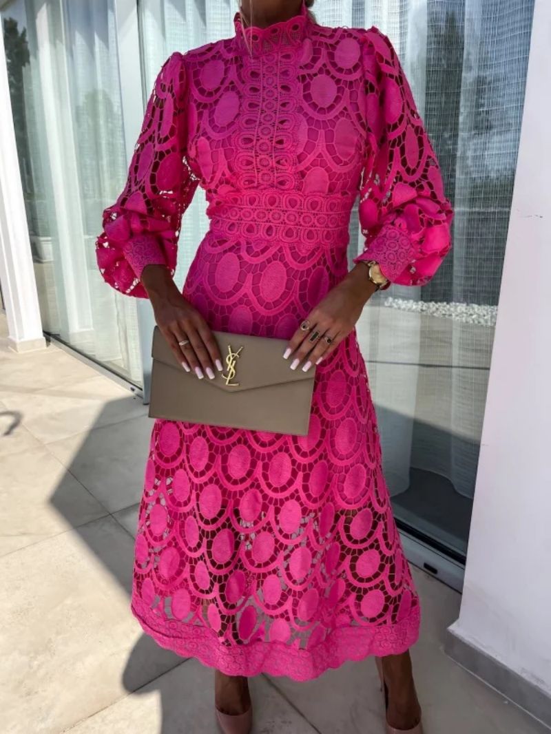 Liora K. – Lace Harmony Midi Gown