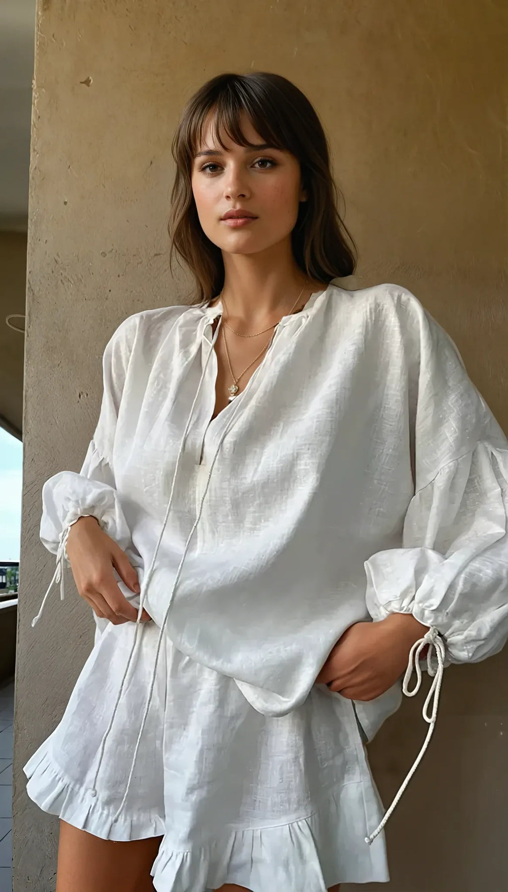 Elise Rowan. – Women’s Ruffle Lounge Set with Relaxed Fit