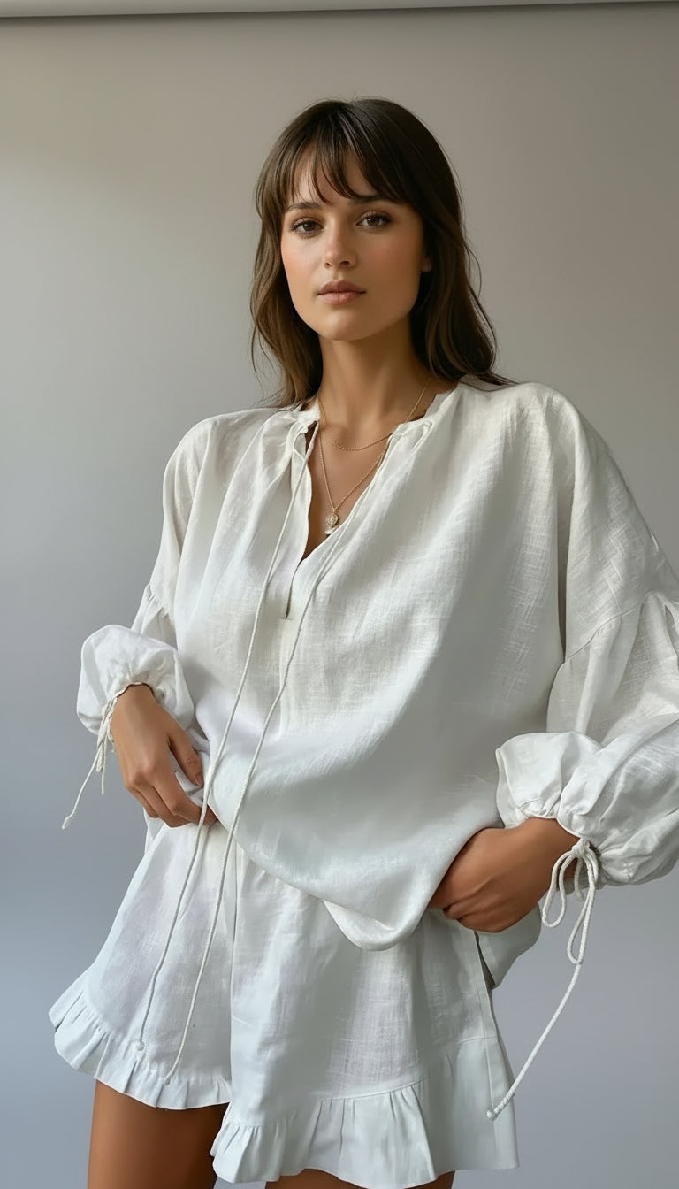 Elise Rowan. – Women’s Ruffle Lounge Set with Relaxed Fit