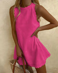 Eden Marceau. – Women’s Scalloped Mini Dress with A-Line Fit for Summer