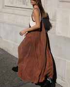 Raina J. – Contrast Elegance Maxi Dress