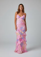 Marisol T. – Dreamy Ruffle Maxi Dress