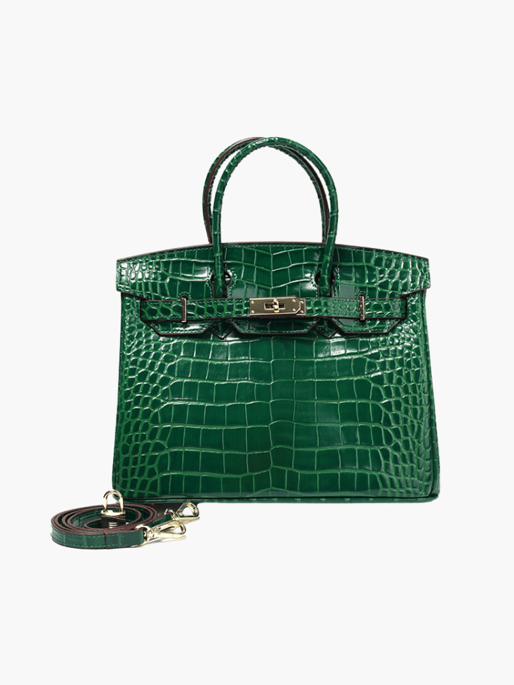Women's Elegant Leather Handbag with Chic Closure