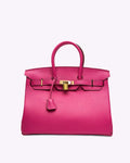 Women's Elegant Leather Handbag with Chic Closure