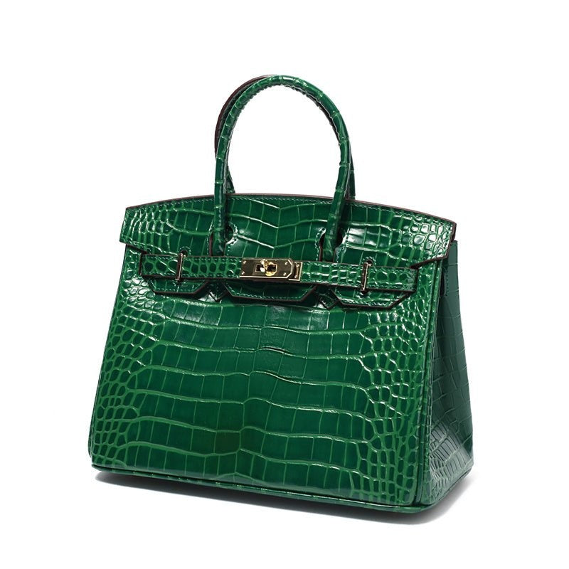 Women's Elegant Leather Handbag with Chic Closure