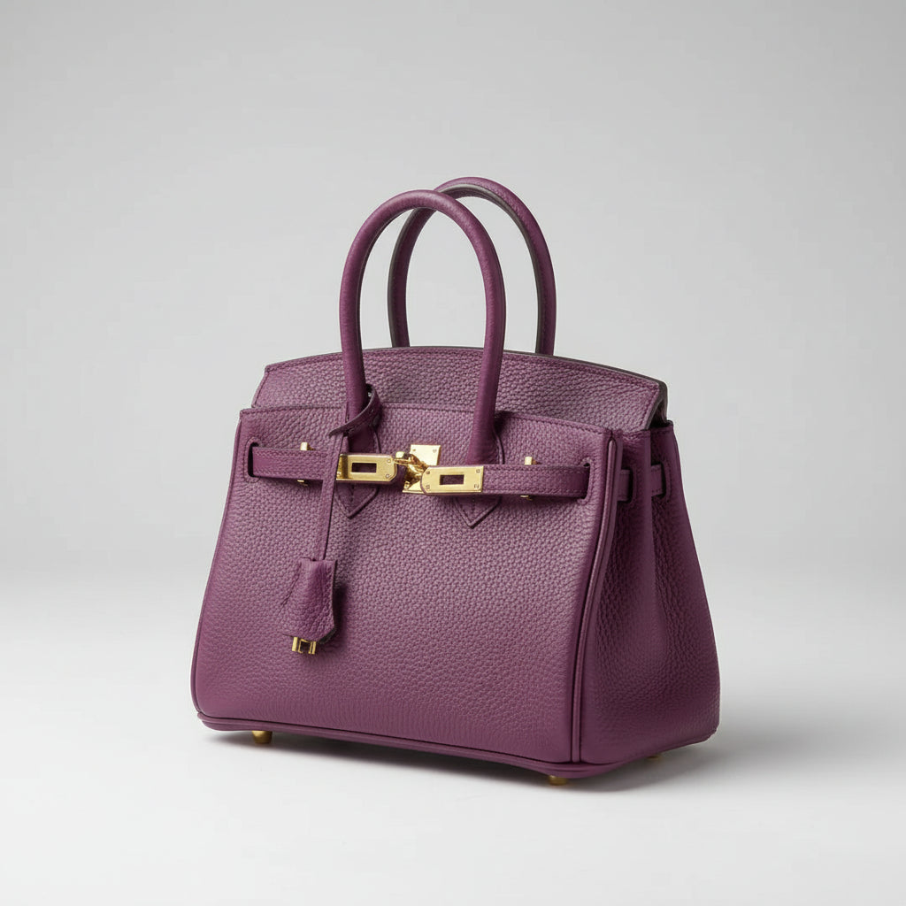 Women's Elegant Leather Handbag with Chic Closure