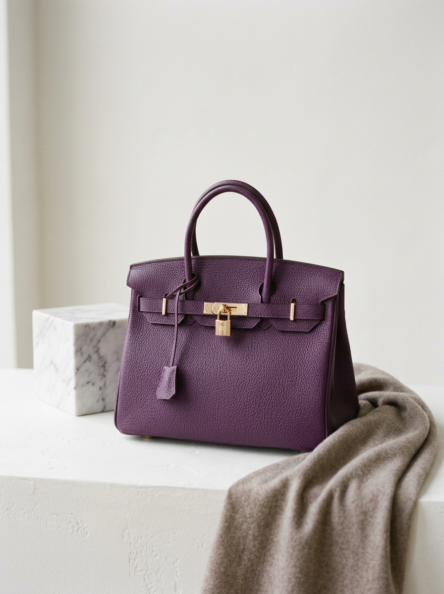 Women's Elegant Leather Handbag with Chic Closure