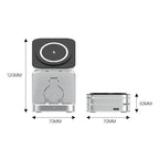3-in-1 Magnetic Charging Station with Foldable Design – Wireless Charging Stand for Phone, Watch and Earbuds