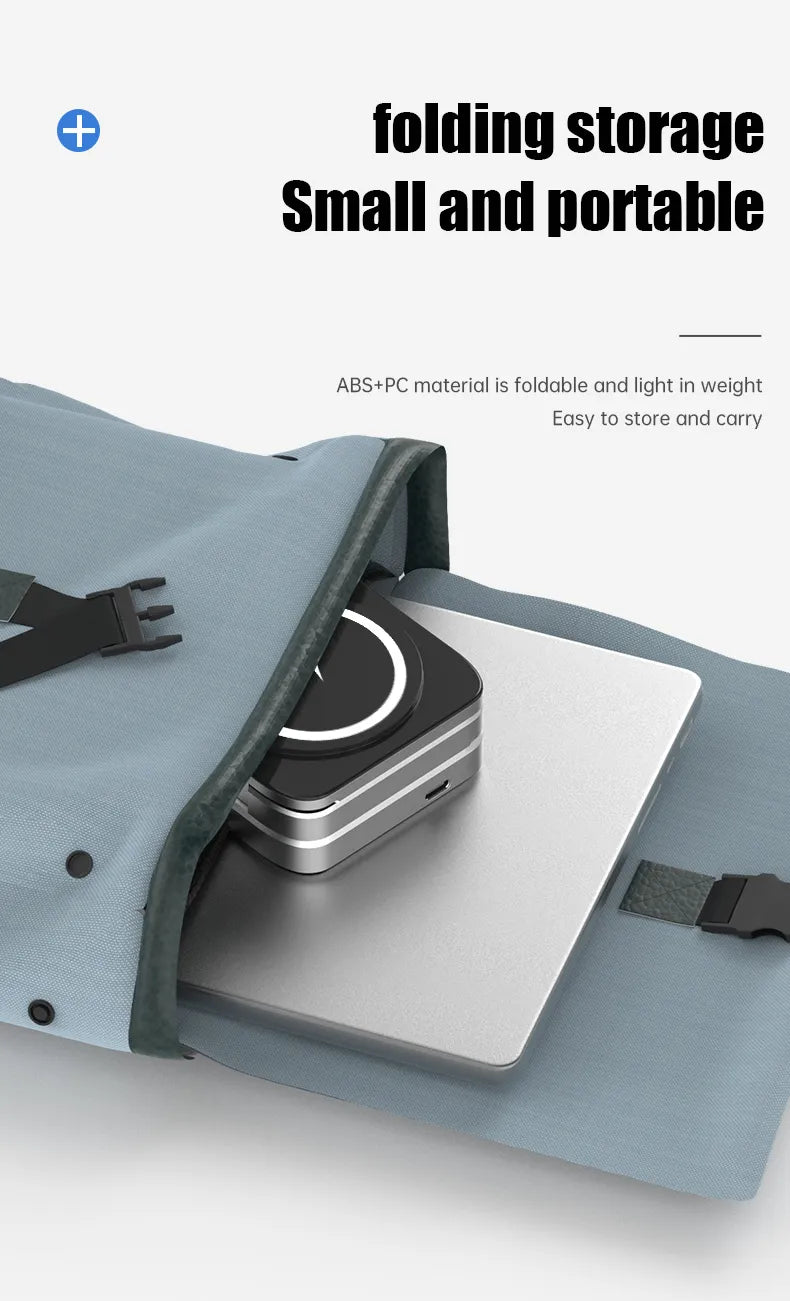 3-in-1 Magnetic Charging Station with Foldable Design – Wireless Charging Stand for Phone, Watch and Earbuds