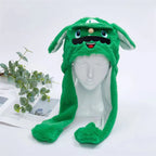 Interactive Bunny Ears Hat for Kids and Adults – Cute Plush Hat with Moving Ears for Play, Costumes and Gifts