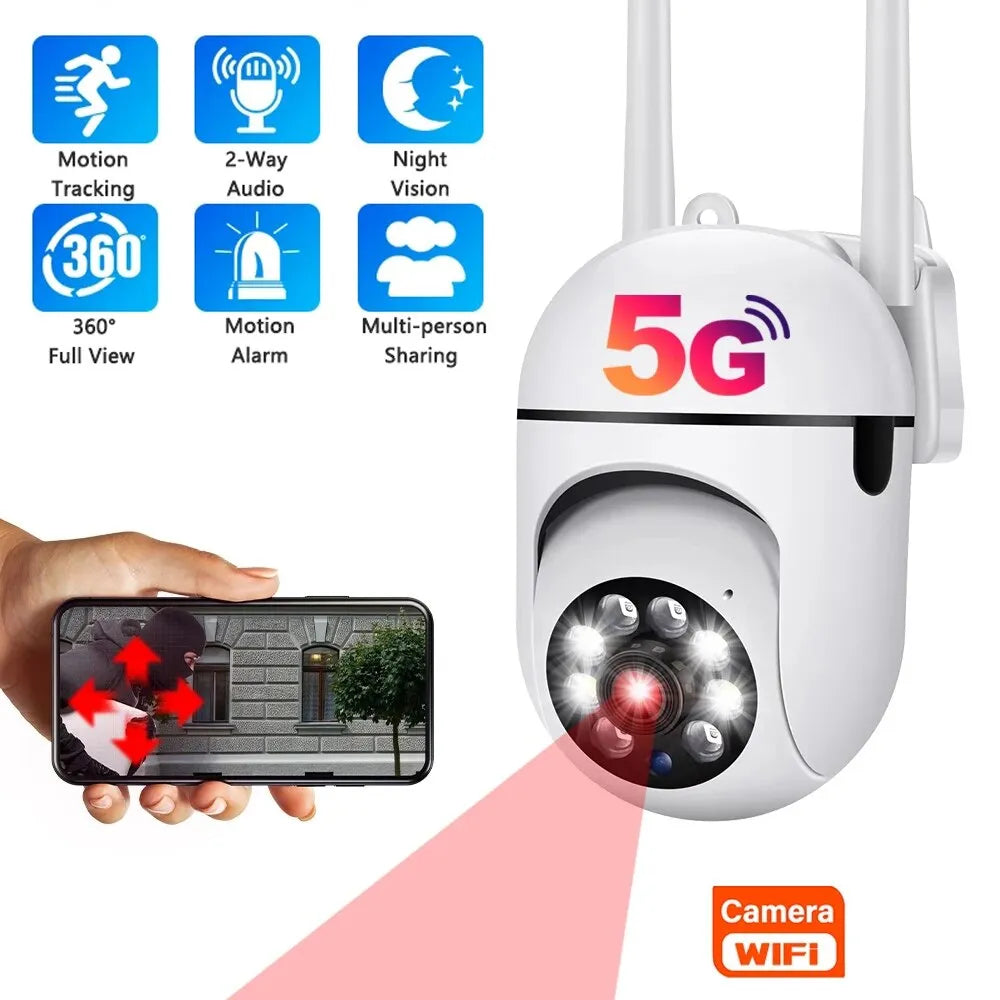 WiFi Security Camera with Smartphone Monitoring – Indoor Wireless Home Surveillance for Real-Time Viewing