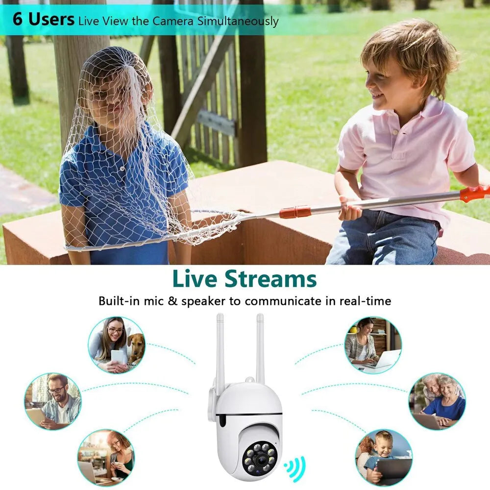 WiFi Security Camera with Smartphone Monitoring – Indoor Wireless Home Surveillance for Real-Time Viewing