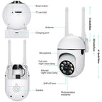 WiFi Security Camera with Smartphone Monitoring – Indoor Wireless Home Surveillance for Real-Time Viewing