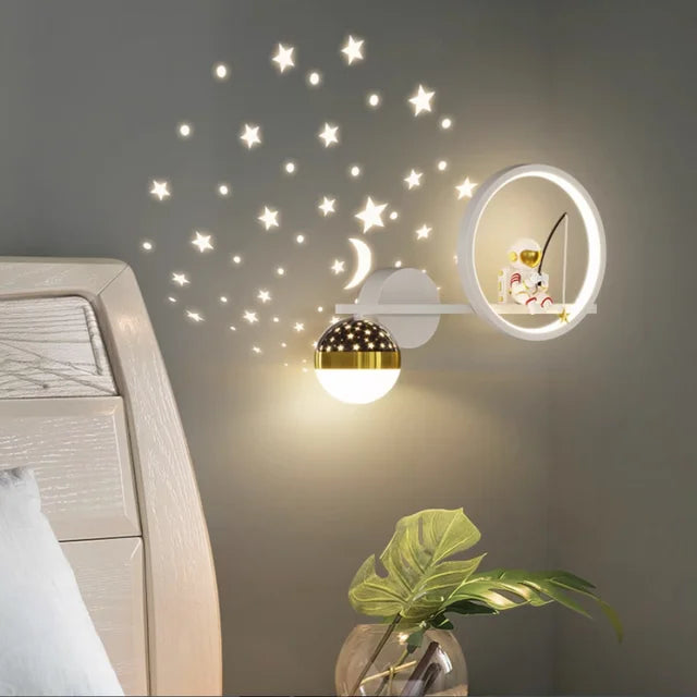 Contemporary Wall Light for Children’s Rooms – Soft Decorative Lighting for Bedroom, Nursery and Playroom