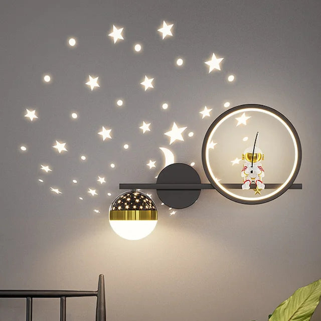 Contemporary Wall Light for Children’s Rooms – Soft Decorative Lighting for Bedroom, Nursery and Playroom