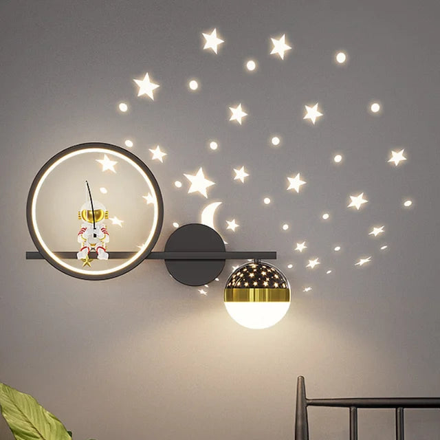 Contemporary Wall Light for Children’s Rooms – Soft Decorative Lighting for Bedroom, Nursery and Playroom