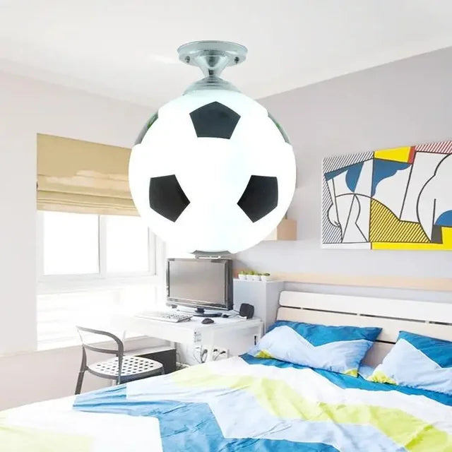 Football-Themed Ceiling Light for Kids’ Rooms – Playful LED Lighting for Bedrooms, Playrooms and Sports-Themed Decor