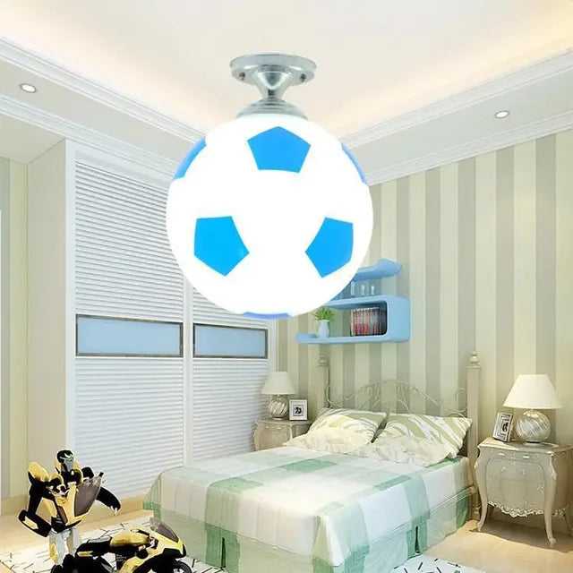 Football-Themed Ceiling Light for Kids’ Rooms – Playful LED Lighting for Bedrooms, Playrooms and Sports-Themed Decor