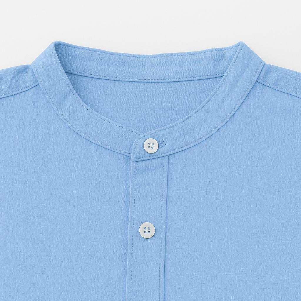 Men’s Linen-Style Matching Set for Summer – Casual Shirt and Shorts Outfit for Holidays and Everyday Wear